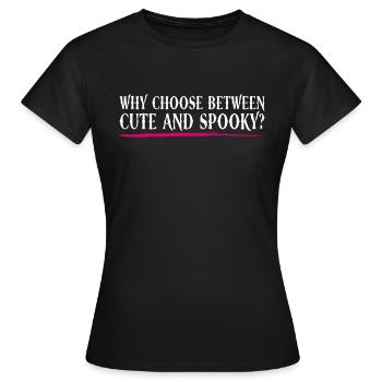 Niedlich und gruselig? - Bubble Goth Perky Goth - Frauen T-Shirt - Schwarz - Vorne - AI Model Female 172 dark (172cm)