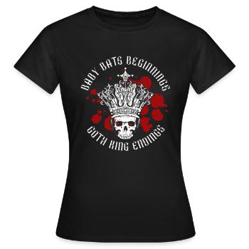 Baby Fledermaus Goth Queen - Goth Gothic - Frauen T-Shirt - Schwarz - Vorne - AI Model Female 172 dark (172cm)