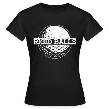 Starre Bälle - Funny Golf - Frauen T-Shirt - Schwarz - Vorne - AI Model Female 172 dark (172cm)