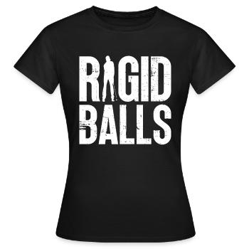 Starre Bälle - Funny Golf - Frauen T-Shirt - Schwarz - Vorne - AI Model Female 172 dark (172cm)