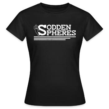Durchweichte Kugeln - Lustiger American Football - Frauen T-Shirt - Schwarz - Vorne - AI Model Female 172 dark (172cm)