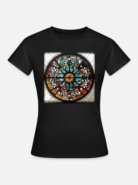 Glasmalerei - Glasmalerei Künstler - Frauen T-Shirt - Schwarz