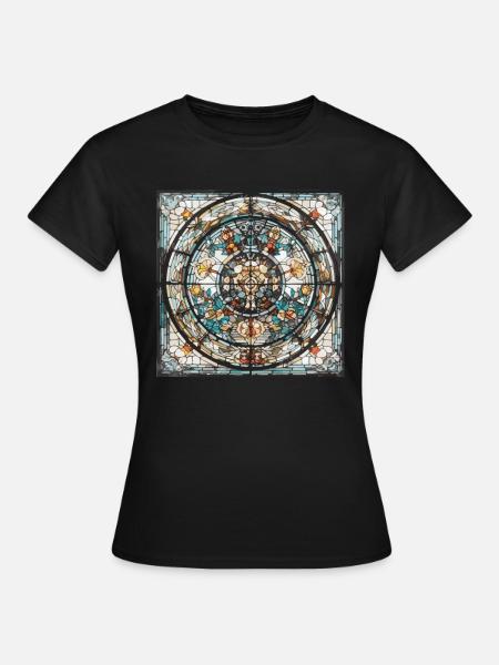 Glasmalerei - Glasmalerei Künstler - Frauen T-Shirt - Schwarz