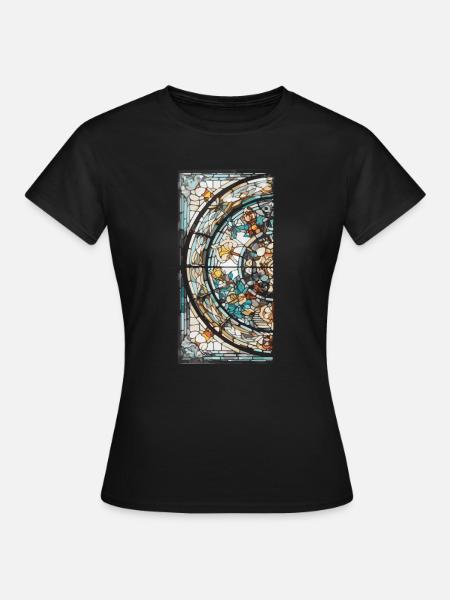 Glasmalerei - Glasmalerei Künstler - Frauen T-Shirt - Schwarz