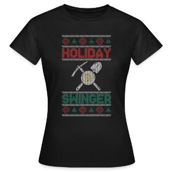 Holiday Swinger - Orpaillage - T-shirt Femme - noir - Devant - AI Model Female 172 dark (172cm)
