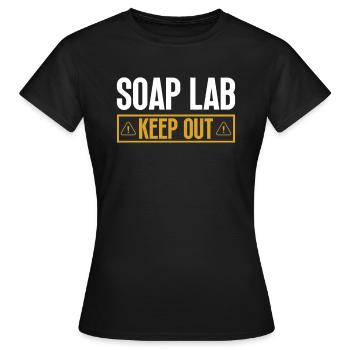 savon fabrication savon savonnière savonnerie savon chaudière - T-shirt Femme - noir - Devant - AI Model Female 172 dark (172cm)