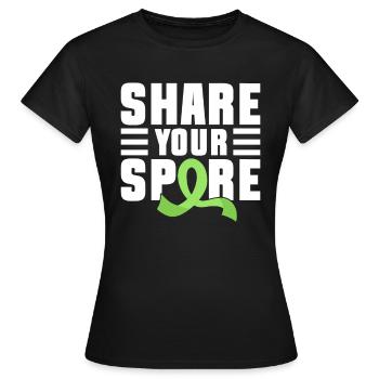 Don d’organes Greffe d’organes Don d’organes - T-shirt Femme - noir - Devant - AI Model Female 172 dark (172cm)