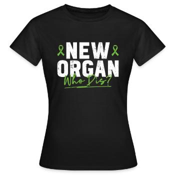 Don d’organes Greffe d’organes Don d’organes - T-shirt Femme - noir - Devant - AI Model Female 172 dark (172cm)