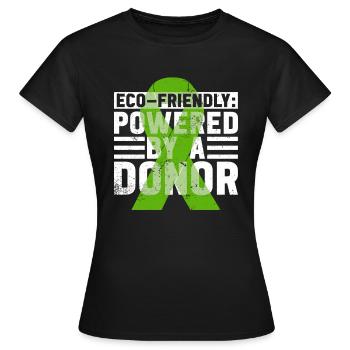 Don d’organes Greffe d’organes Don d’organes - T-shirt Femme - noir - Devant - AI Model Female 172 dark (172cm)