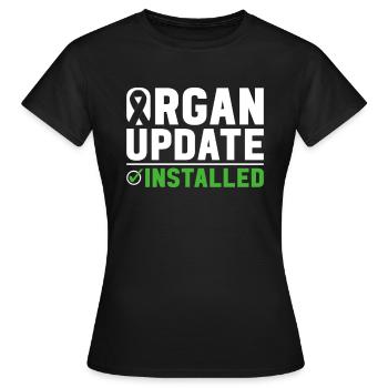Don d’organes Greffe d’organes Don d’organes - T-shirt Femme - noir - Devant - AI Model Female 172 dark (172cm)