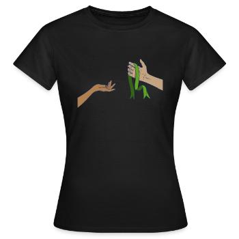 Don d’organes Greffe d’organes Don d’organes - T-shirt Femme - noir - Devant - AI Model Female 172 dark (172cm)