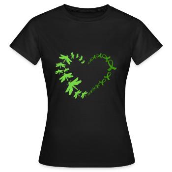 Don d’organes Greffe d’organes Don d’organes - T-shirt Femme - noir - Devant - AI Model Female 172 dark (172cm)