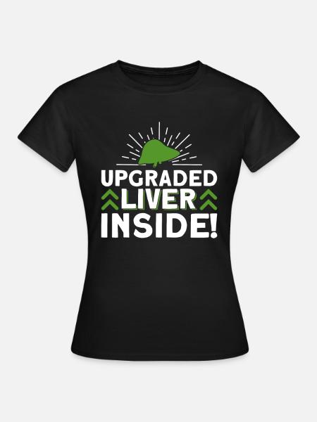 Organspender Leber Organtransplantation - Frauen T-Shirt - Schwarz