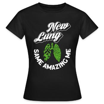Greffe d’organe par fente de donneur d’organes - T-shirt Femme - noir - Devant - AI Model Female 172 dark (172cm)