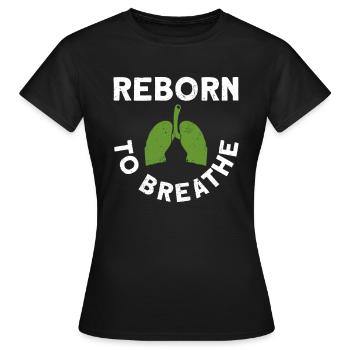 Greffe d’organe par fente de donneur d’organes - T-shirt Femme - noir - Devant - AI Model Female 172 dark (172cm)