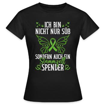 Cellules souches Thérapie par cellules souches Don de cellules souches - T-shirt Femme - noir - Devant - AI Model Female 172 dark (172cm)
