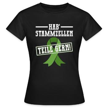 Cellules souches Thérapie par cellules souches Don de cellules souches - T-shirt Femme - noir - Devant - AI Model Female 172 dark (172cm)