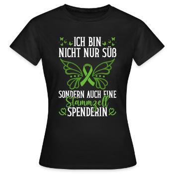 Cellules souches Thérapie par cellules souches Don de cellules souches - T-shirt Femme - noir - Devant - AI Model Female 172 dark (172cm)
