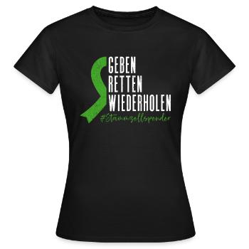 Cellules souches Thérapie par cellules souches Don de cellules souches - T-shirt Femme - noir - Devant - AI Model Female 172 dark (172cm)