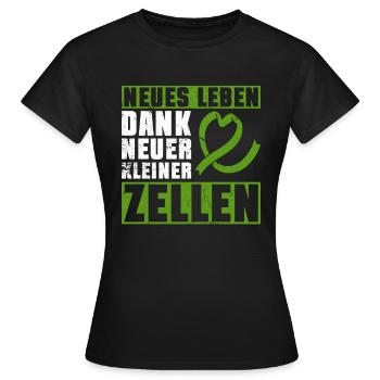 Cellules souches Thérapie par cellules souches Don de cellules souches - T-shirt Femme - noir - Devant - AI Model Female 172 dark (172cm)