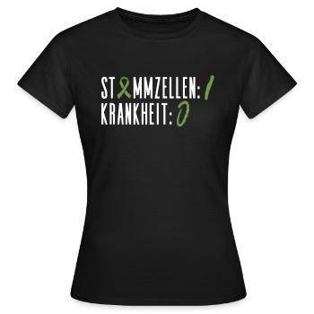 Cellules souches Thérapie par cellules souches Don de cellules souches - T-shirt Femme - noir - Devant - AI Model Female 172 dark (172cm)