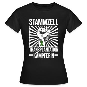 Cellules souches Thérapie par cellules souches Don de cellules souches - T-shirt Femme - noir - Devant - AI Model Female 172 dark (172cm)