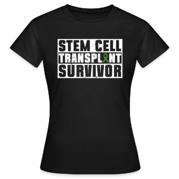 Greffe de cellules souches Donneur de cellules souches Cellule souche - T-shirt Femme - noir - Devant - AI Model Female 172 dark (172cm)