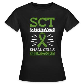 Greffe de cellules souches Donneur de cellules souches Cellule souche - T-shirt Femme - noir - Devant - AI Model Female 172 dark (172cm)