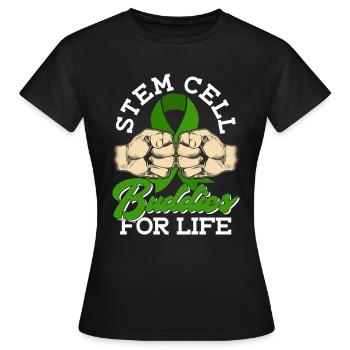 Greffe de cellules souches Donneur de cellules souches Cellule souche - T-shirt Femme - noir - Devant - AI Model Female 172 dark (172cm)