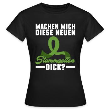 Cellules souches Thérapie par cellules souches Don de cellules souches - T-shirt Femme - noir - Devant - AI Model Female 172 dark (172cm)