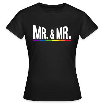 Mariage Gay Pride Mariage Gay - T-shirt Femme - noir - Devant - AI Model Female 172 dark (172cm)