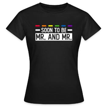 Mariage Gay Pride Mariage Gay - T-shirt Femme - noir - Devant - AI Model Female 172 dark (172cm)