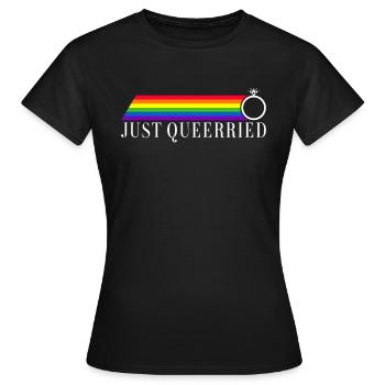 Gay Pride Hochzeit Homo-Ehe - Frauen T-Shirt - Schwarz - Vorne - AI Model Female 172 dark (172cm)
