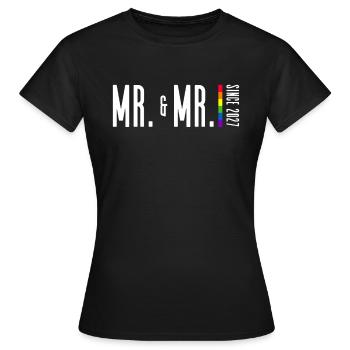 Mariage Gay Pride 2027 Mariage gay - T-shirt Femme - noir - Devant - AI Model Female 172 dark (172cm)