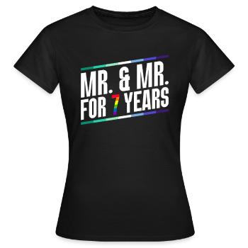 Mariage Gay Pride Mariage Gay - T-shirt Femme - noir - Devant - AI Model Female 172 dark (172cm)