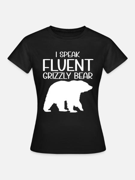 Grizzlybär Braunbär - Frauen T-Shirt - Schwarz