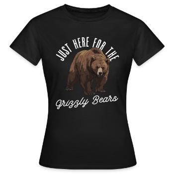 Grizzly Ours brun Ours brun - T-shirt Femme - noir - Devant - AI Model Female 172 dark (172cm)