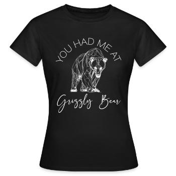 Grizzly Ours brun Ours brun - T-shirt Femme - noir - Devant - AI Model Female 172 dark (172cm)