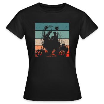 Grizzly Ours brun Ours brun - T-shirt Femme - noir - Devant - AI Model Female 172 dark (172cm)