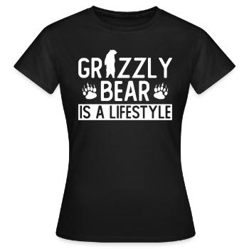 Grizzly Ours brun Ours brun - T-shirt Femme - noir - Devant - AI Model Female 172 dark (172cm)