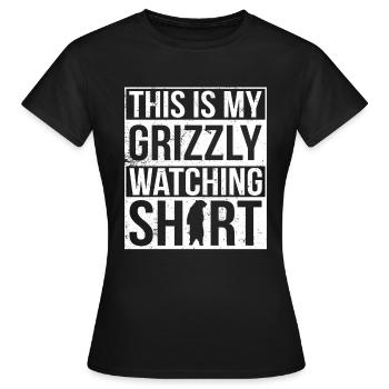 Grizzly Ours brun Ours brun - T-shirt Femme - noir - Devant - AI Model Female 172 dark (172cm)