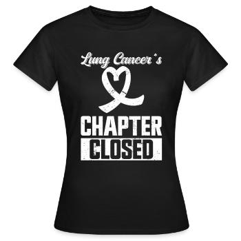 Cancer du poumon Sensibilisation gratuite au cancer du poumon - T-shirt Femme - noir - Devant - AI Model Female 172 dark (172cm)