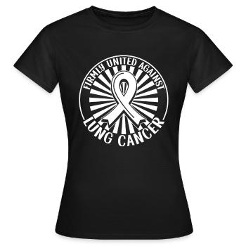 Guerrier du cancer du poumon Sensibilisation au cancer du poumon - T-shirt Femme - noir - Devant - AI Model Female 172 dark (172cm)