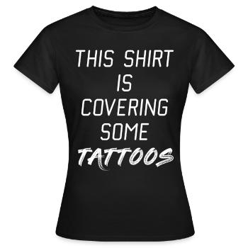 TATTOO - T-shirt Femme - noir - Devant - AI Model Female 172 dark (172cm)