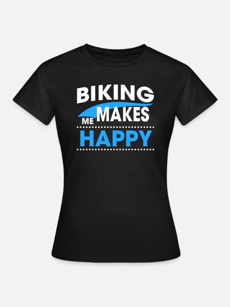 BIKING - Frauen T-Shirt - Schwarz