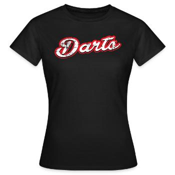 darts - vintage & distressed - Frauen T-Shirt - Schwarz - Vorne - AI Model Female 172 dark (172cm)