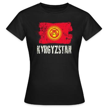 World Championship Kyrgyzstan T-Shirt - Women's T-Shirt - black - Front - AI Model Female 172 dark (172cm)