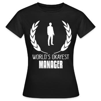 Manager - Women's T-Shirt - black - Front - AI Model Female 172 dark (172cm)