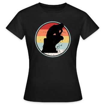 Philosopher RETRO COLLECTION - Women's T-Shirt - black - Front - AI Model Female 172 dark (172cm)