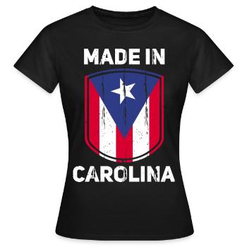 Porto Rico - T-shirt Femme - noir - Devant - AI Model Female 172 dark (172cm)